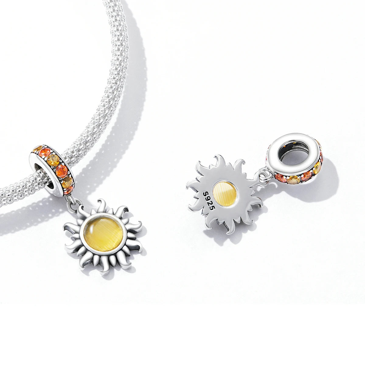 Charm Colgante Luz Solar en Plata de Ley