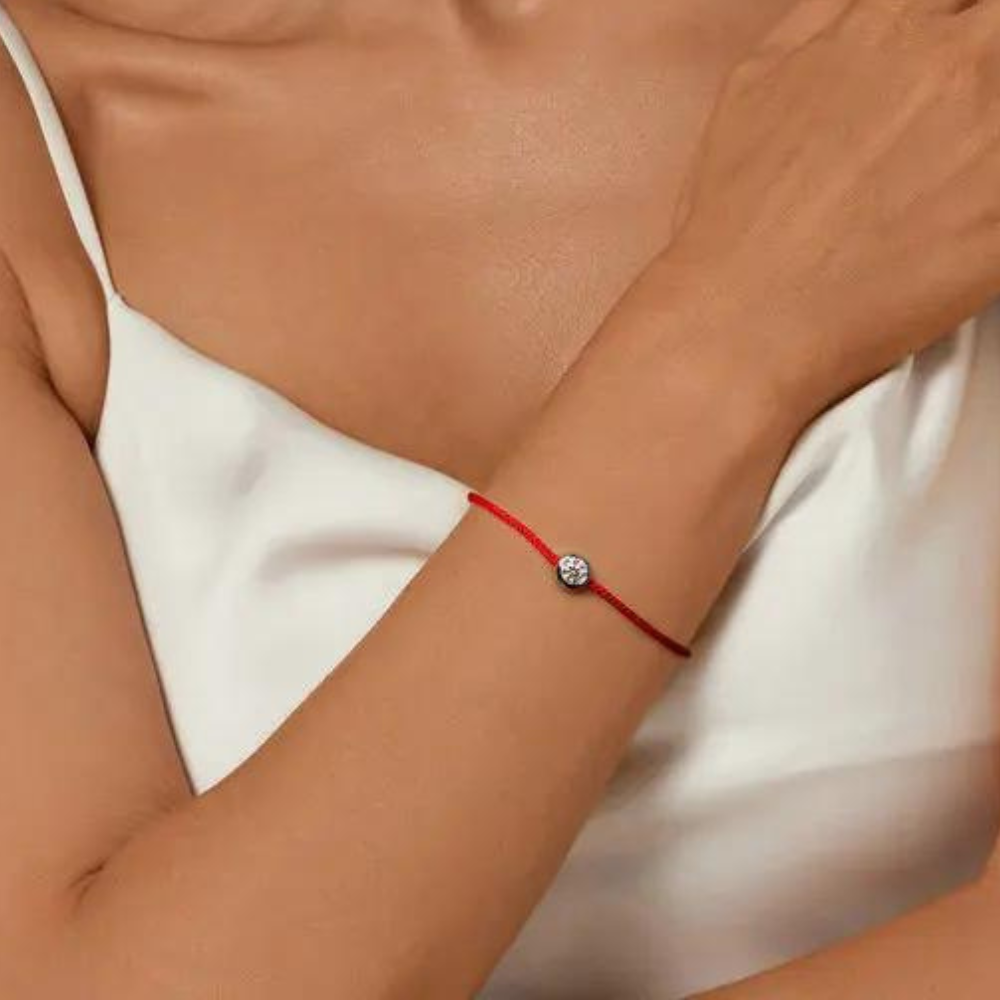 Pulsera Elegancia Roja Moissanite - Sus Secretos