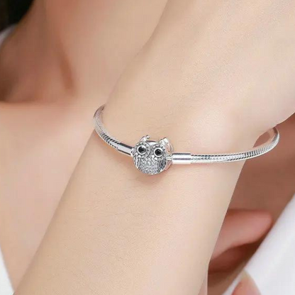 Sabiduría de Plata - Pulsera Búho Encantador