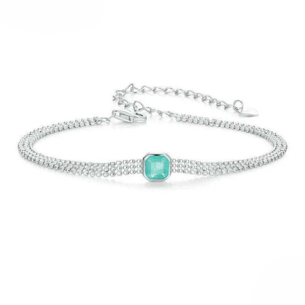 Turquesa Elegancia - Pulsera Zirconia