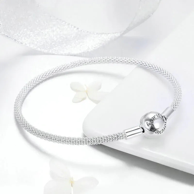 Pulsera de plata Love Forever -  Sus Secretos