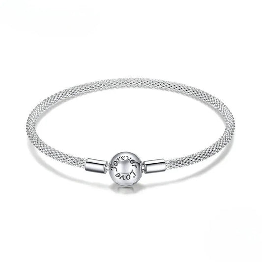 Pulsera de plata Love Forever -  Sus Secretos