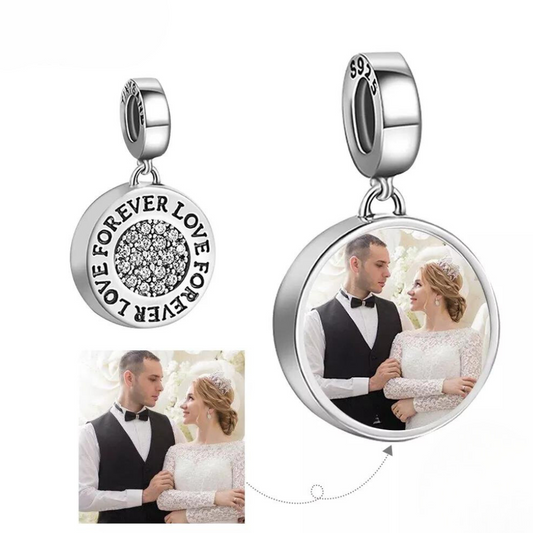 Colgante Personalizado de Plata con Mensaje "Love Forever" - Sus Secretos