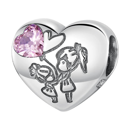 Colgante Charm Corazones Unidas