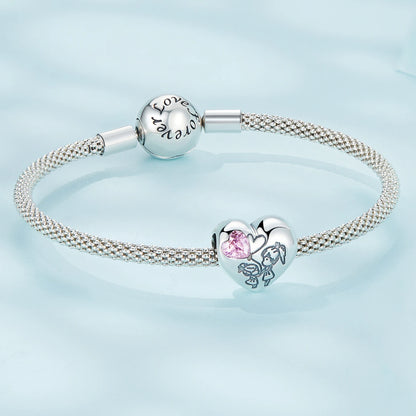 Colgante Charm Corazones Unidas