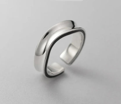 Anillo Irregular de Plata