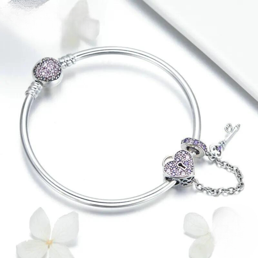 Pulsera llave corazón