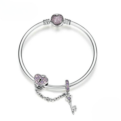 Pulsera llave corazón